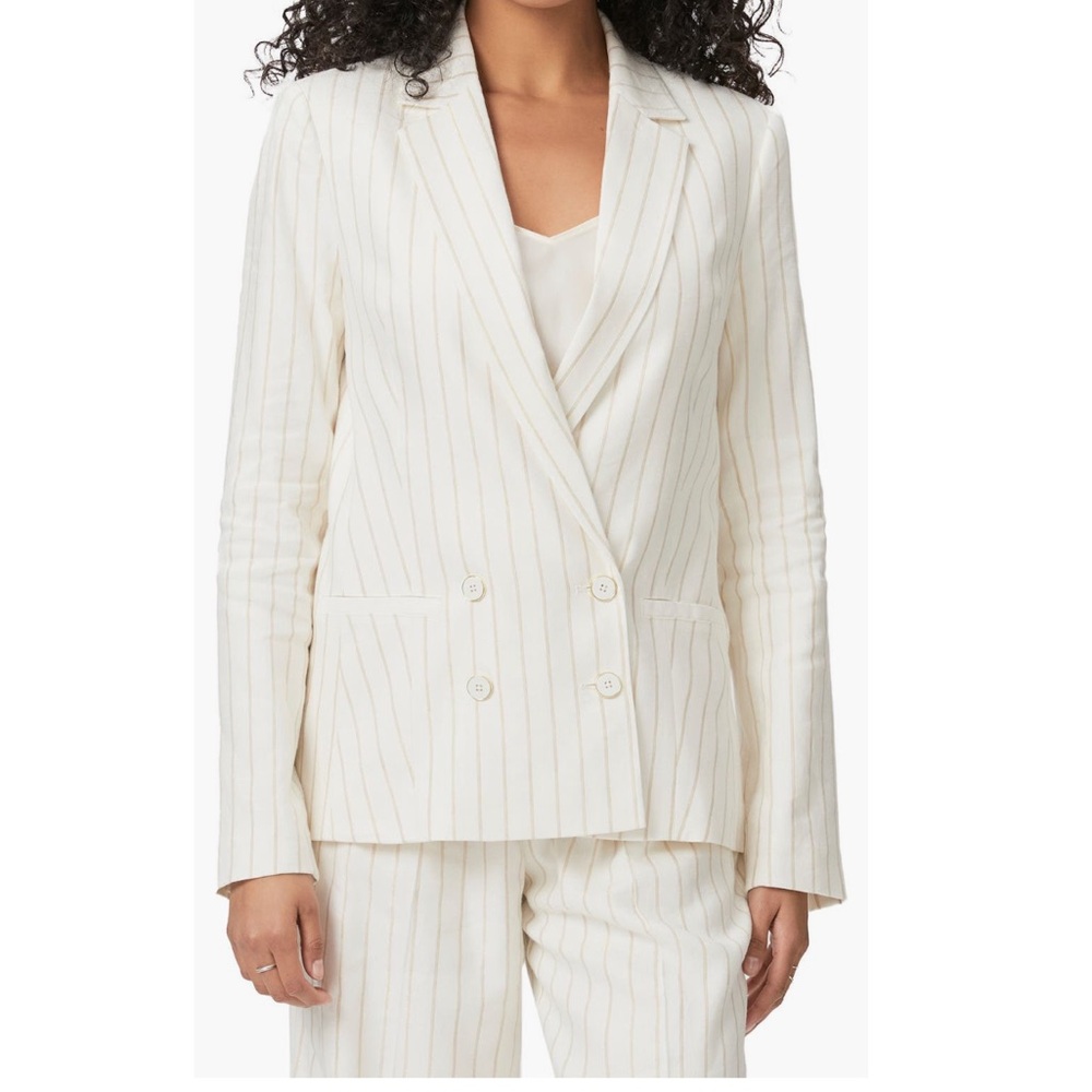PAIGE Striped Linen Blazer - Sz 8